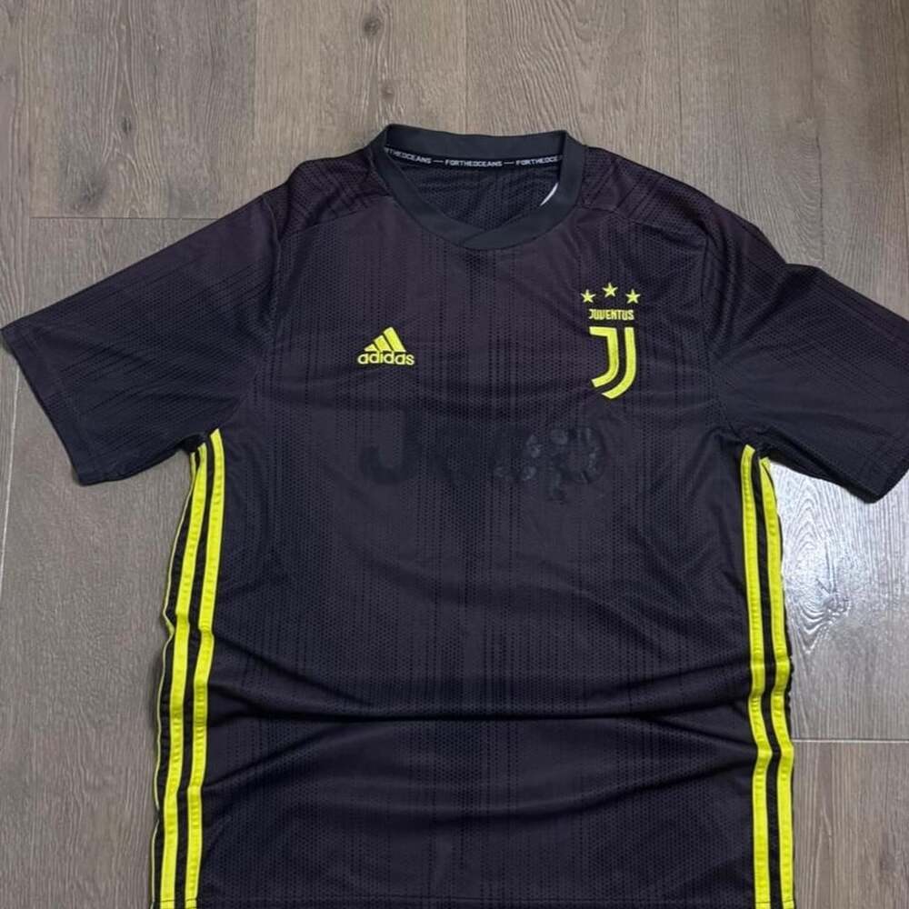 Adidas Juventus 2018-2019 Away Soccer Jersey Black Yellow